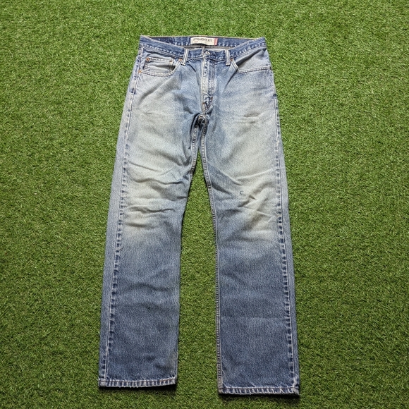Levi's Jeans Men's 32x34 505 Regular Fit Medium Wash Denim Cotton Natural Fade - Picture 1 of 11